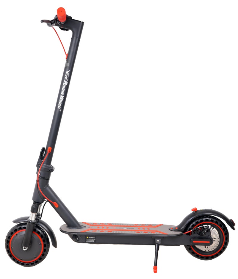 High Speed Electric Scooter With Flashing Turn Signals 350W Brushless Motor, App control, Bluetooth, Foldable E scooter , this amazing scooter comes with free helmet, lock and vest - Black - Image 2